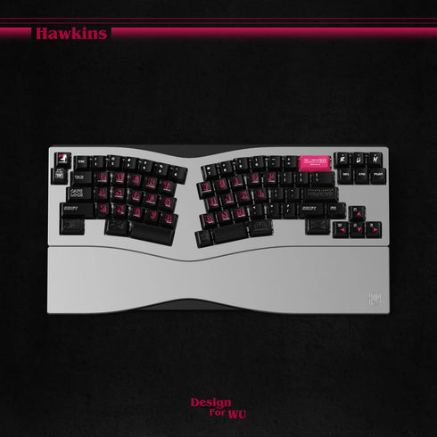 Set de Keycaps Wukds Stranger Things Hawkins | PBT | ANSI | 172 Teclas